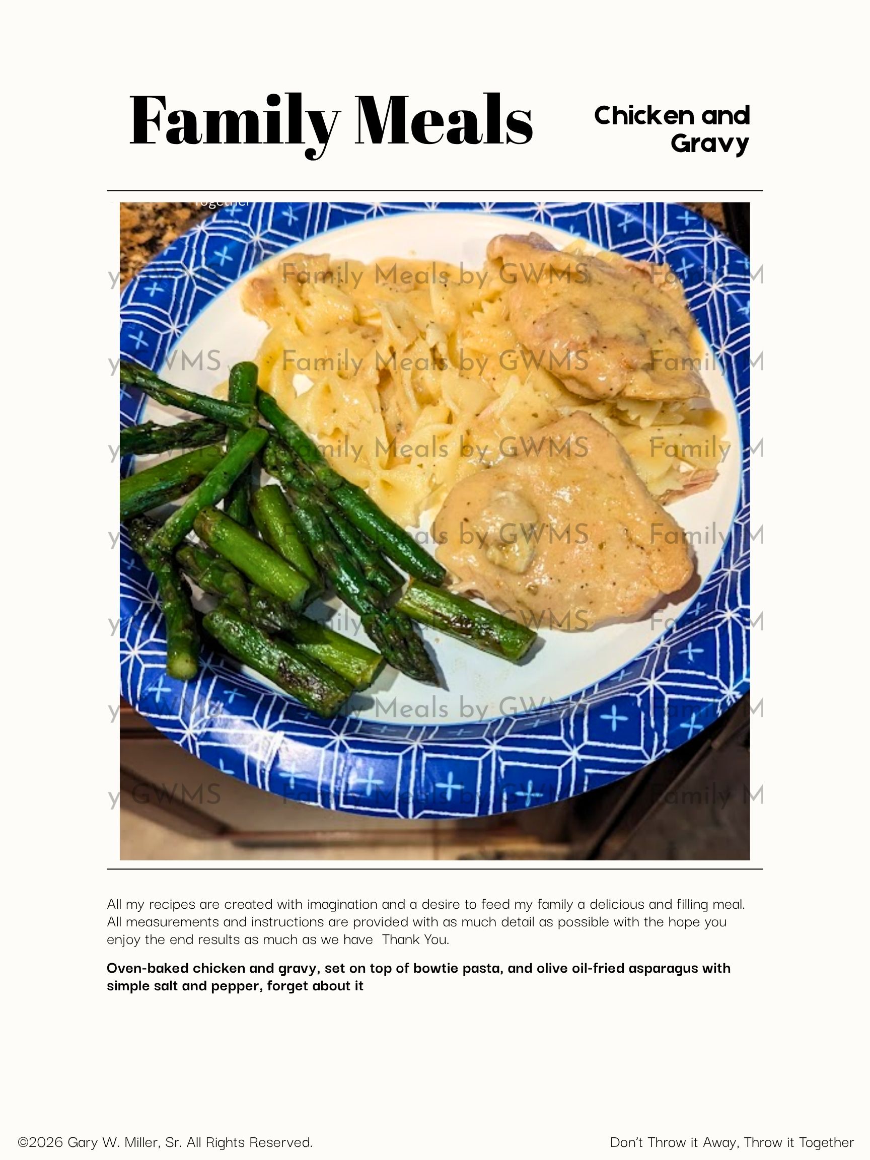 Chicken and Gravy