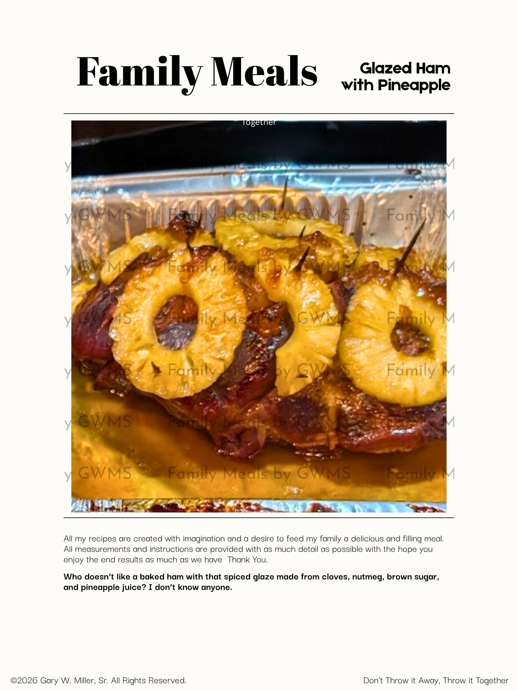 Glazed Ham with Pineapple