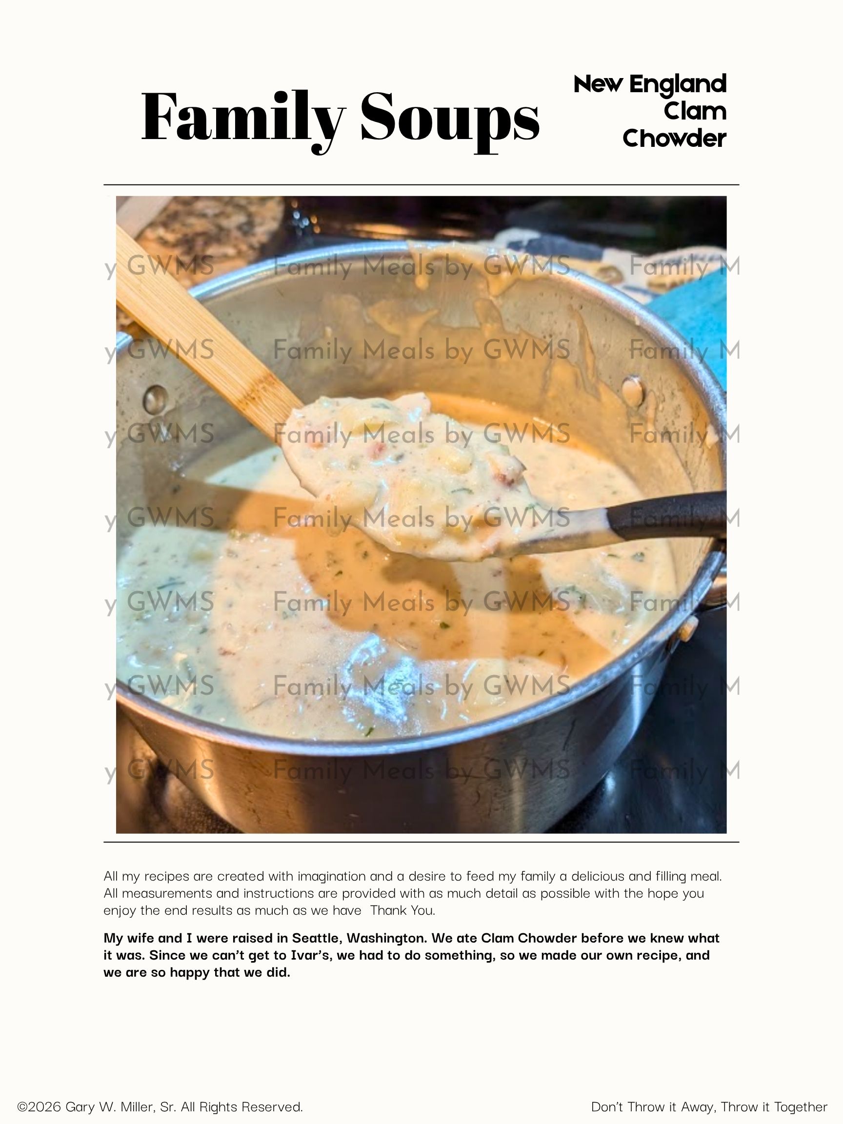 New England Clam Chowder