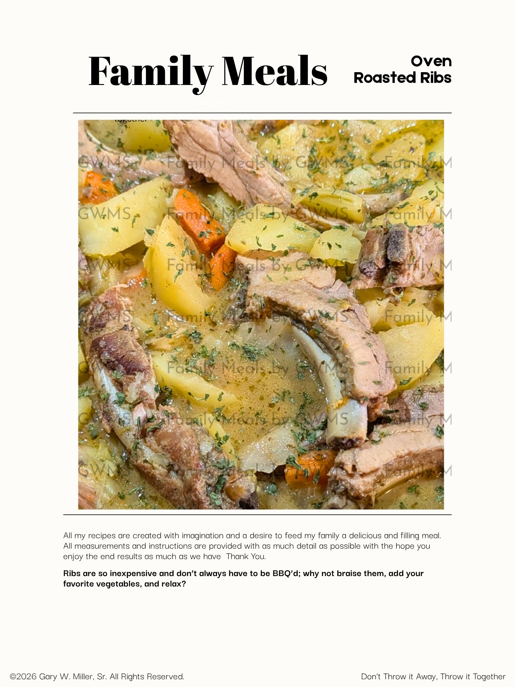 Oven Roasted Ribs